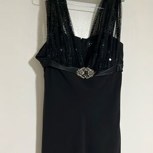 Black cocktail dress